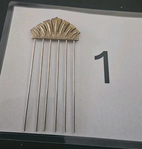 Art Deco Hair Comb Clip Geometric Vintage - Picture 1 of 6