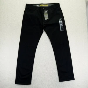 Lee Extreme Motion MVP Slim Fit Straight Leg Mens 38x32 Black Cotton Blend New - Picture 1 of 9