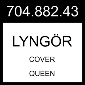 IKEA LYNGOR LYNGÖR Copertina bianca regina 704.882.43 - Foto 1 di 1