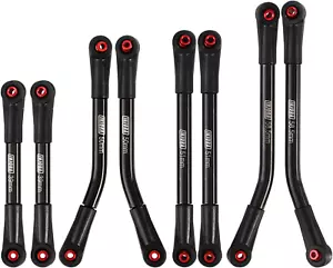 INJORA High Clearance 4 Links Set Stainless Steel Links Set for SCX24 C10 JLU Br - Picture 1 of 12