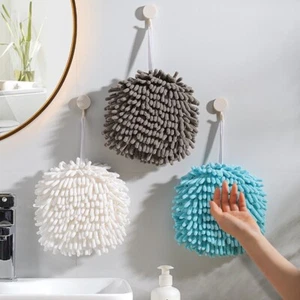 INNOCOL Fuzzy Ball Towel Quick Dry Chenille Hand Absorbent Kitchen Towel - Picture 1 of 4