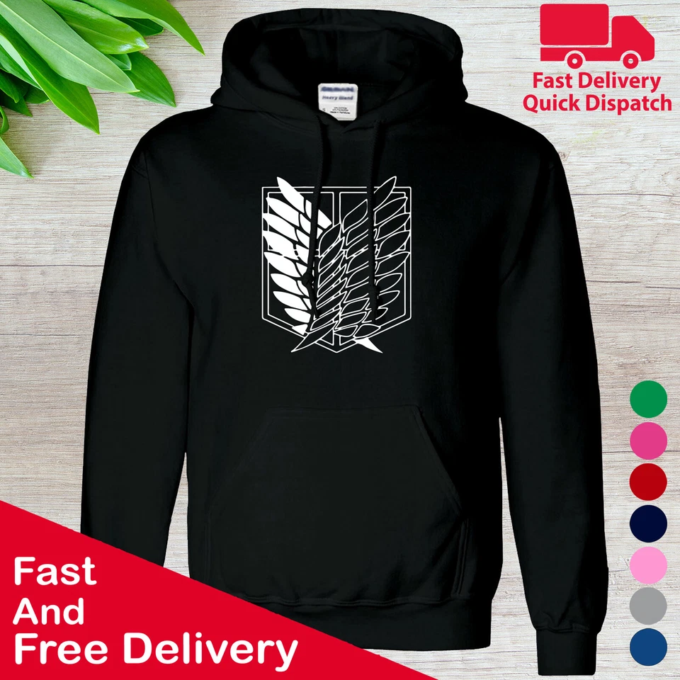Attack On Titan Hoodie AOT Anime Manga Levi Ackerman Retro Adult Mens Kids Hoody
