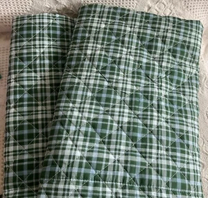 2-Laura Ashley Country Home Decor Plaid Pillow Sham Covers 28”x28” GORGEOUS - Picture 1 of 14