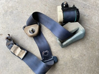 88 89 90 91 1989 HONDA PRELUDE PASAJERO DERECHO CINTURÓN SEGURIDAD TRASERO RETRACTOR AZUL Foto 1 de 4