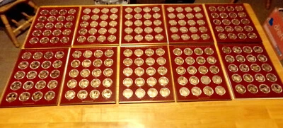 "History Of The United States" 200 BRONZE Coins Complete Set Franklin Mint - Image 1 of 4