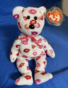 Ty Kissy The Bear 2003 Beanie Baby - Picture 1 of 4