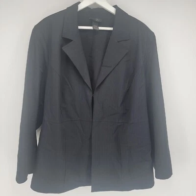 Blazer para mujer Lane Byrant negro claro talla 22/24 Foto 1 de 4