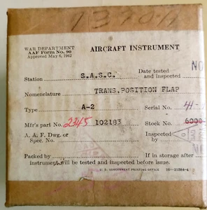 US MARINE - ZWEITER WELTKRIEG KRAFTSTOFFDRUCKMESSER (NOS) - 0 BIS 25 LBS - IN OVP - Bild 1 von 6
