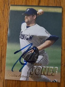Doug Jones ~ Astros de Houston ~ Fleer 1997 ~ Tarjeta autografiada firmada MLB - Imagen 1 de 1