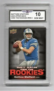 2009 UPPER DECK OWN THE ROOKIES MATTHEW STAFFORD ROOKIE CARD LOS ANGELES RAMS - Picture 1 of 1