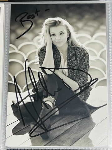 Natalie Dormer signed 6x4 Inch photo autograph original Official Cover