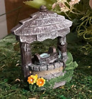 Fairy Garden Gnome Hobbit Pot Sitter Daisy Wishes 10 C Wishing Well Faux Stone