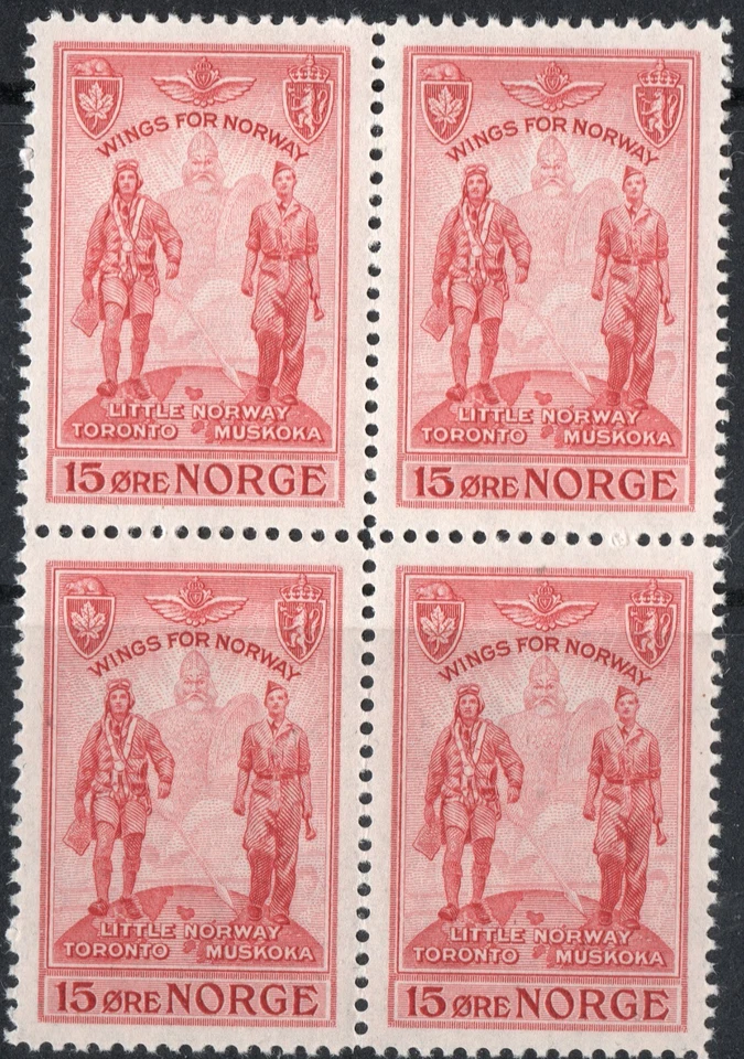 502 Norway 1946, NK 349, Wings for Norway MNH, MI 314, SC #274. - Image 1 of 1