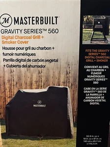 Masterbuilt MB20080220 Gravity Series 560 Charcoal Grill + Smoker Cover- Black - Picture 1 of 3
