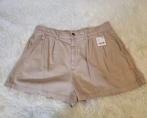 Free People Billie Chino Shorts Women's Size 12 Almond Milk New With Tags C125 - Picture 1 of 11