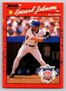 1990 Donruss #654 Howard Johnson New York Mets