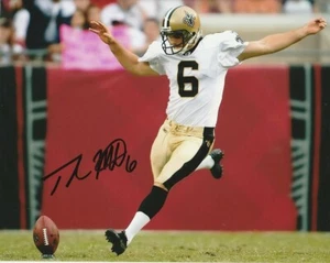 THOMAS MORSTEAD SIGNED NEW ORLEANS SAINTS PUNTER 8x10 PHOTO #3 NFL EXACT PROOF - Bild 1 von 2
