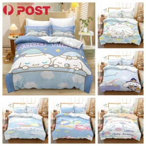 Sanrio Cinnamoroll Quilt Duvet Covers Cute Bedding Soft Blanket Pillow Case Slip - Picture 1 of 18