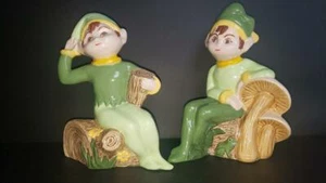 Par de Elfos Juego de Figuras Elfos Decoración ELFOS HOGAR DECORACIÓN FIURINAS - Imagen 1 de 12