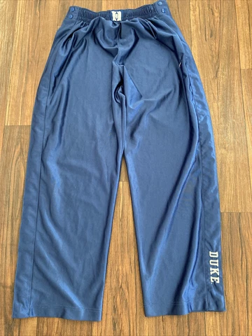 VTG Mens Nike Team Duke Blue Devils Breakaway Warm Up Basketball Pants - Size XL Cover