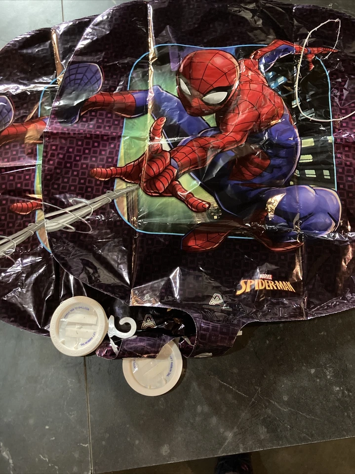Paquete de 2 globos de aluminio Mylar Spider-Man de 18 pulgadas para todas las ocasiones de Marvel Comics Foto 1 de 1