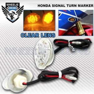 2004-2007 Honda CBR1000RR Transparente Flush Montaje LED Dual Circuit Giro Luces - Picture 1 of 1