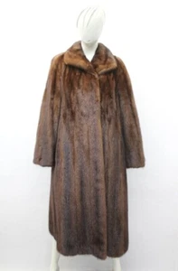 EXCELLENT CANADIAN MAHOGANY MINK FUR COAT JACKET WOMEN WOMAN SIZE 6 SMALL - Picture 1 of 3