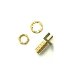 Paquete de 5 PCB SMA hembra Jack mampara PC montaje en placa teflón chapado en oro tuerca/lavadora - Imagen 1 de 9