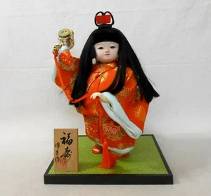Muñeca Japonesa Vintage Kimono WARABE 28 cm / HUKUJYU / KOZUCHI Gavel - Imagen 1 de 8