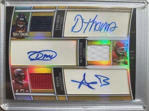 DEMARYIUS THOMAS | MCCLUSTER | BENN 2010 Topps Triple Threads Autos Patch #D 6/9 - Bild 1 von 2