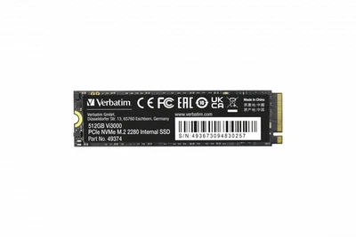 49374 Verbatim Disco SSD Vi3000 PCIe NVMe  M.2  da 512 GB_NUOVO - Immagine 1 di 4