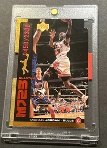 1998-99 Cubierta superior Michael Jordan Quantum MJ23 BRONCE TROQUELADO #’d 0450/2300! - Imagen 1 de 8