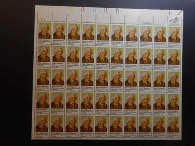 Scott 1941, 20 cent, John Hanson, Sheet - Image 1 of 2