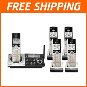 5-Handset Long Range Cordless Phone with Lighted Keypad & Answering Machine - Picture 1 of 14