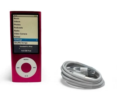 Apple iPod Modelo A1320 5ta Generación 16 GB Video Radio ROSA + USB Paquete Foto 1 de 4