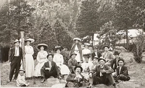 RPPC PHOTO POSTCARD 1904-1920 BEER DRINKING PICNIC GROUP PIC (WALTER'S?) FP163 - Picture 1 of 22