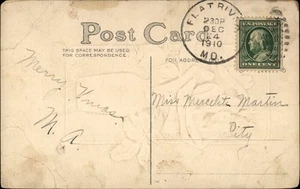 Flat River,MO Postal Cancel 1910 Missouri Postcard - Picture 1 of 2