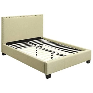 Solid Wood Nailhead Platform Bed, Full, Tavel - Tumbleweed - Picture 1 of 2