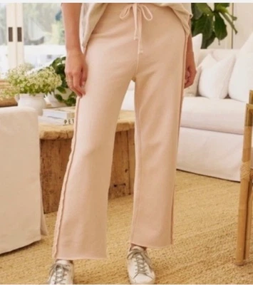 Frank & Eileen $238 Bella Triple Fleece Sweatpant in Vintage Rose Size Small - Image 1 of 4
