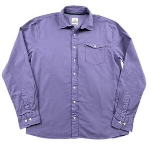 Camicia uomo Johnnie-O Hangin' Out con bottoni grande viola tasca frontale - Foto 1 di 7