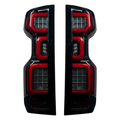 Luces traseras de reconocimiento para Chevy Silverado 1500 2019 2020 | Lente ahumada Foto 1 de 4