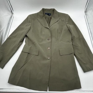 VTG Preston & York Skirt Suit Womens Green 10 Business Career Corpcore 80s 90s - Picture 1 of 17
