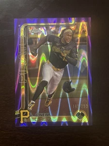 2025 Topps Chrome-O'Neil Cruz /250 Purple Raywave 🔥 Pittsburgh Pirates 🏴☠️ - Picture 1 of 2