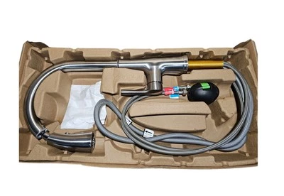 Grifo de cocina rociador con mango American Standard Renate acero inoxidable Foto 1 de 2