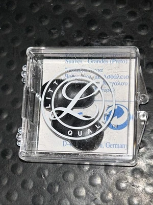 3M Littmann Stethoscope Ear Tips – Large Black Soft-Sealing Snap-Tight - Image 1 of 4