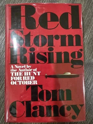 Red Storm Rising by Tom Clancy, 1st Edition, 1st Printing, HC DJ Foto 1 de 4