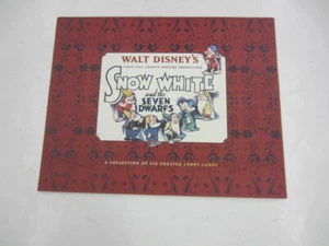 Tarjetas de vestíbulo de teatro BLANCO NIEVE SIETE ENANITOS A Colección de seis 11x14 - Imagen 1 de 10