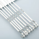 10Pcs Skewers For Barbecue Reusable Grill Stainless Steel Skewers Shish Ke=S=