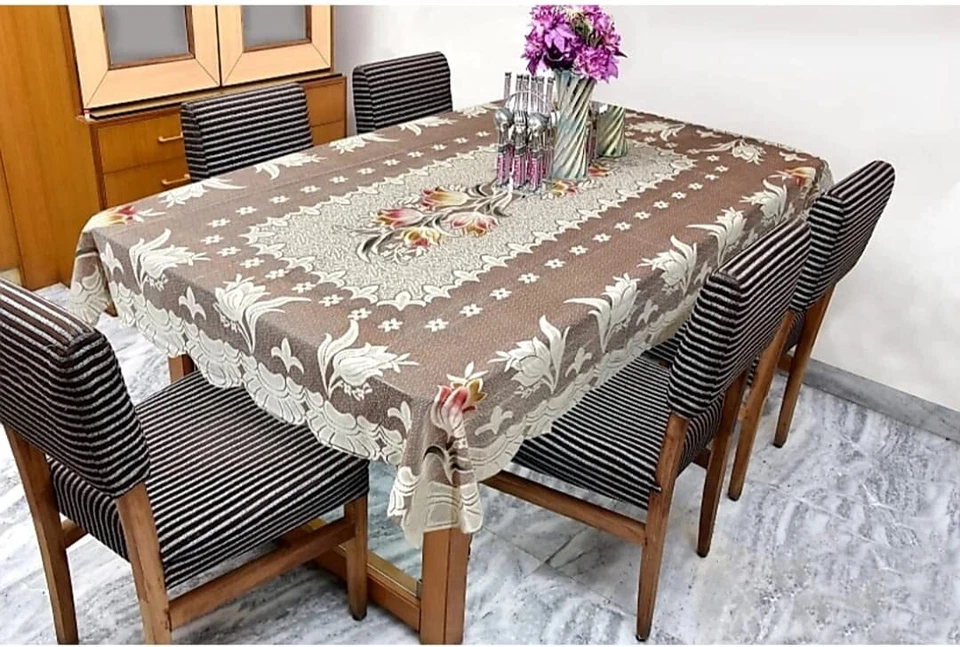 Cotton Net Dining Table Cover for 6 Seater Dining Table colth 60x90in Pack of 1 - Image 1 of 1