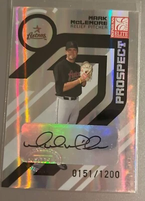 2005 Donruss Elite Prospects #179 Mark McLemore Autograph 0151/1200 - Image 1 of 2